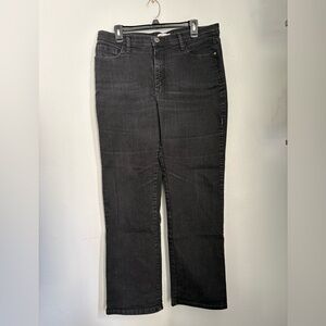 Women's Black Straight-Leg Jeans